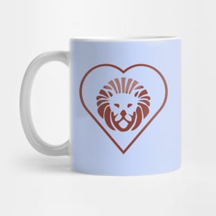 Big Lion Hearted (pastel blue ver.) Mug